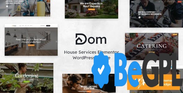 Dom v1.13 House Services Elementor WordPress Theme GPL Download