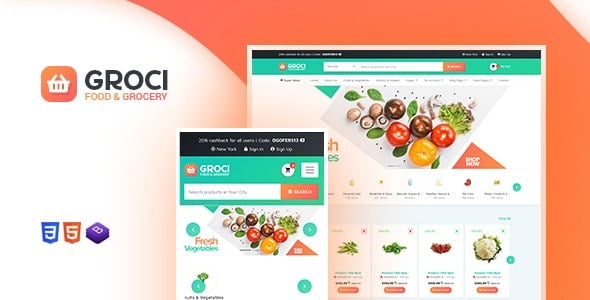 Groci v2.2.5 Organic Food and Grocery Market WordPress Theme GPL Download