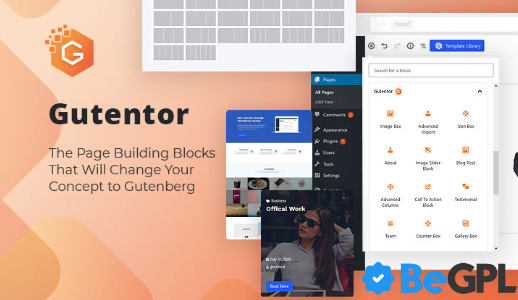 Gutentor PRO v3.2.5 – v1.0.0 Gutenberg Blocks – Page Builder for Gutenberg Editor GPL Download