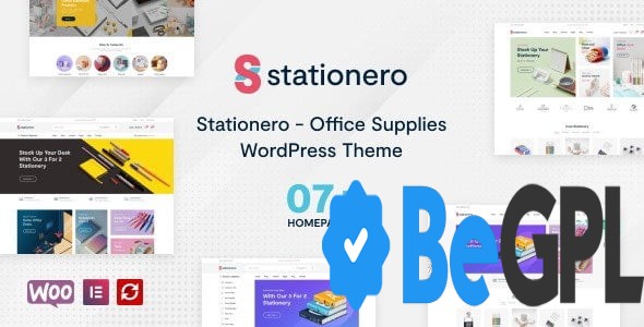Stationero WooCommerce Stationery WordPress Theme v1.0.3 GPL Download