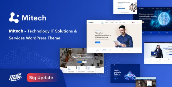 Mitech v1.8.8 Technology IT Solutions & Services WordPress Theme Download