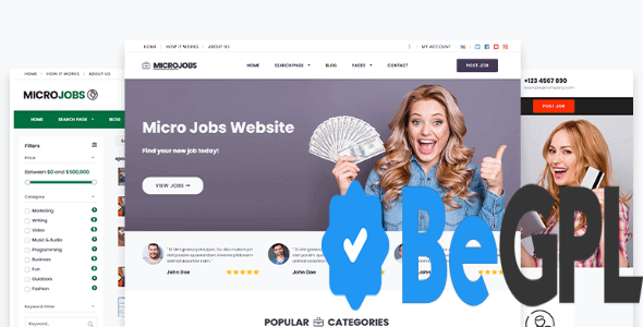 PremiumPress Micro Jobs Theme v10.9.0 (GPL Licensed With lifetime free updates) - Avoid Nulled Version